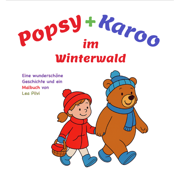 Popsy + Karoo im Winterwald